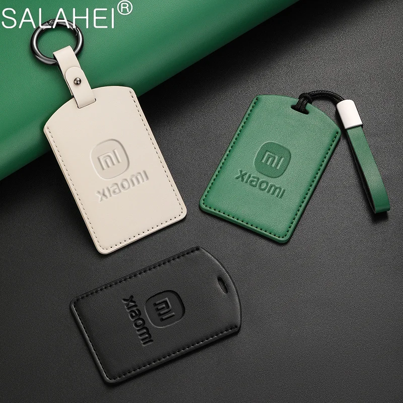 Leather Car Key Case for Xiaomi SU7 2024 Max Induction Card NFC