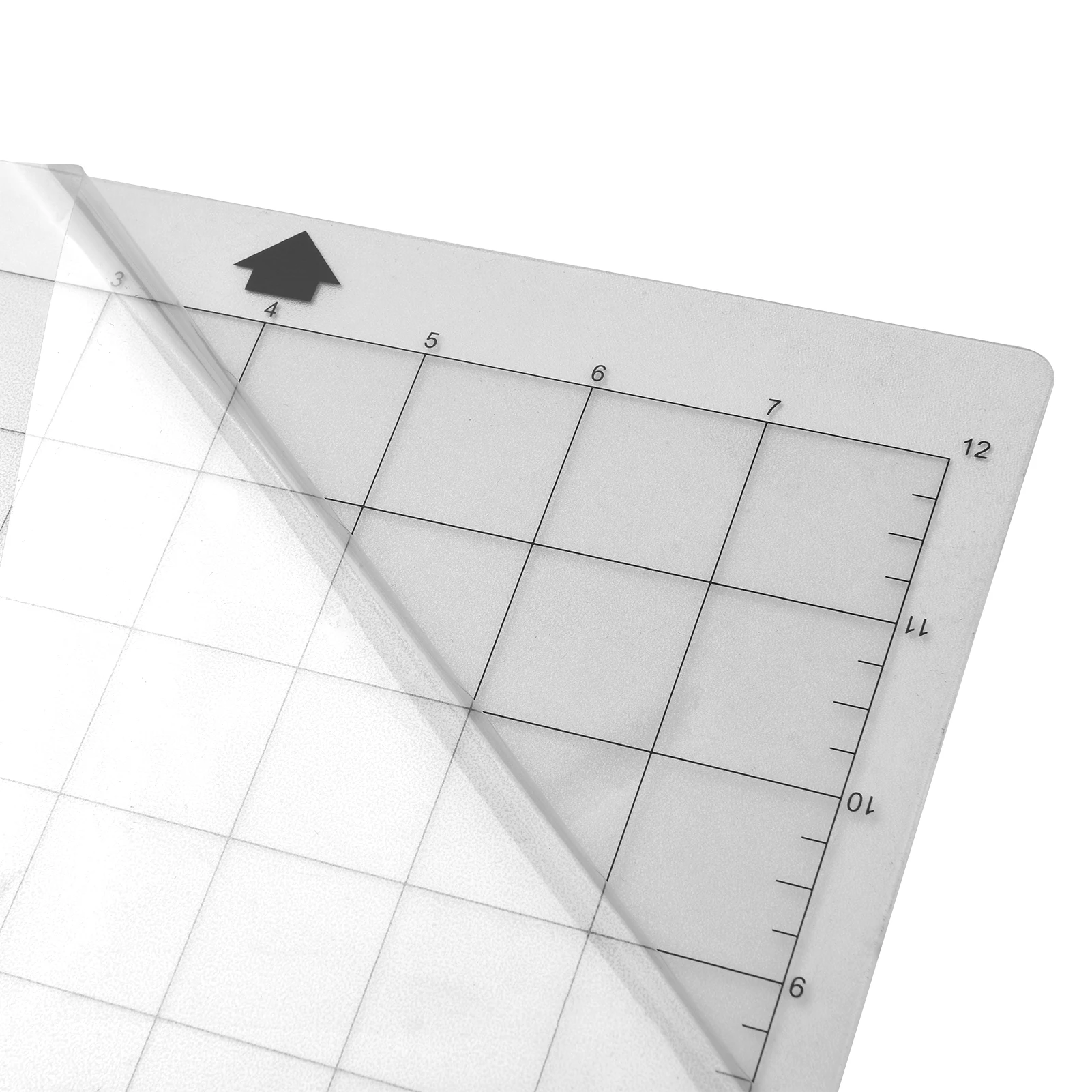 Cutting Mat 3PCS Replacement Transparent Adhesive Cricut Mat with Measuring Grid 8 by 12-Inch For Silhouette Cameo Cricut