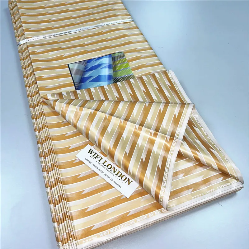 코튼 아프리카 자카드 대야 원피스 원단 Bazin Riche Brode 남녀공용, 웨딩 파티 소재, 5 계량기 100%, 4L1091 