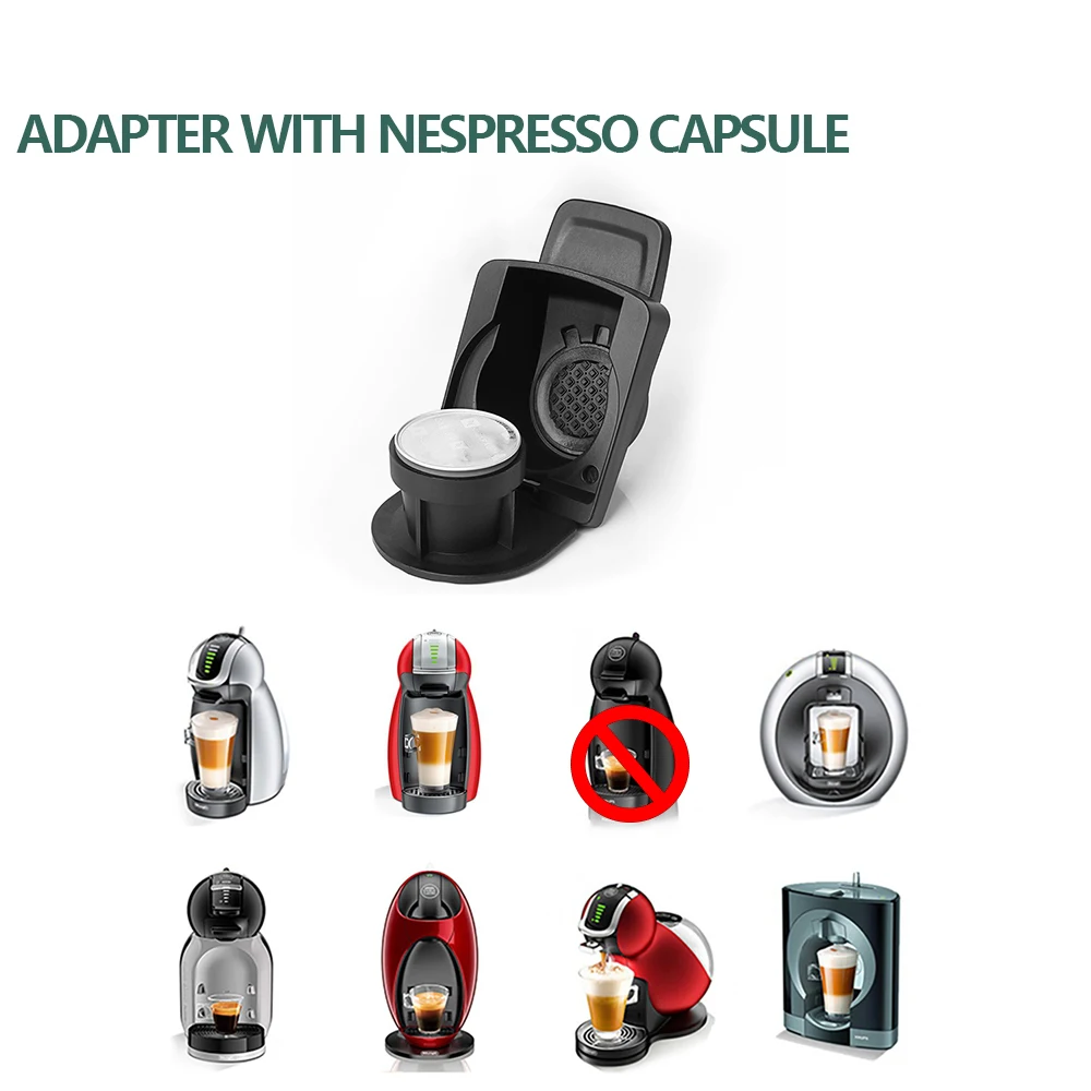 HAILASRE Herbruikbare capsule-adapter voor Dolce Gusto, navulbare