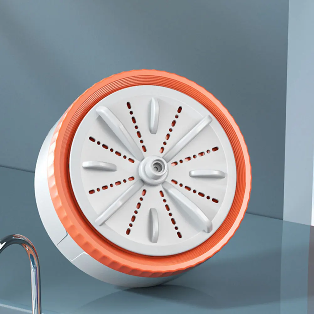 Automatic Clothes Cleaner Washer USB Rechargeable Turbine Washing Machine Space-Saving Auto-Off for Travel Trip Apartment