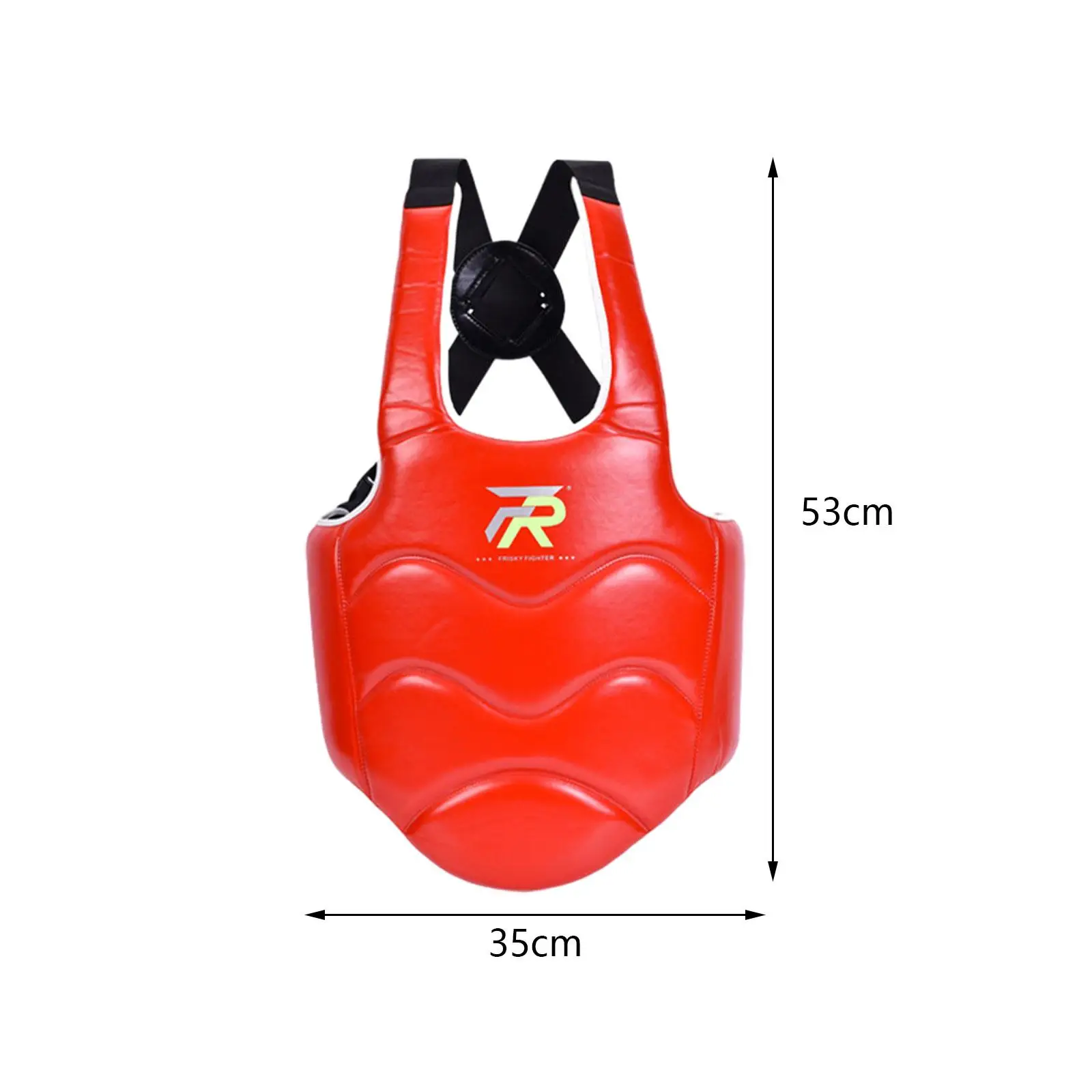 Karate Chest Guard Belly Protection Adults Kids Rib Shield for Heavy Punching Sanda Kickboxing Sparring Training Martial Arts