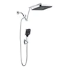 1set household Large panel Shower Top, Handheld Shower Head, Wall Mounted With Adjustable Extension Shower Arm 4