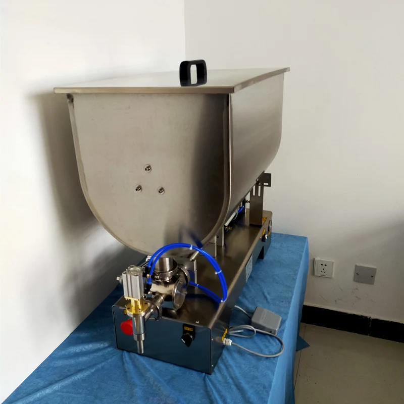 

High Accuracy Chinese Brand Semi Auto Horizontal Mixing Filler for Sauce and Paste Sauce