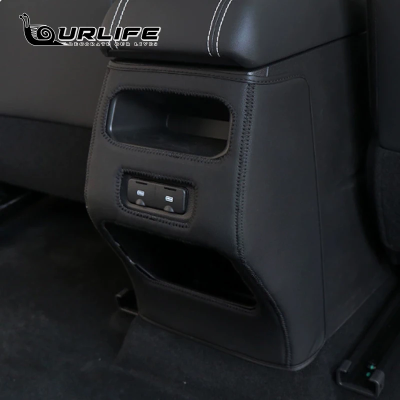 Haval Jolion Pro PU 가죽 카시트 등받이 보호대, 킥 방지 방수, 사계절 범용 미끄럼 방지 자동차 제품