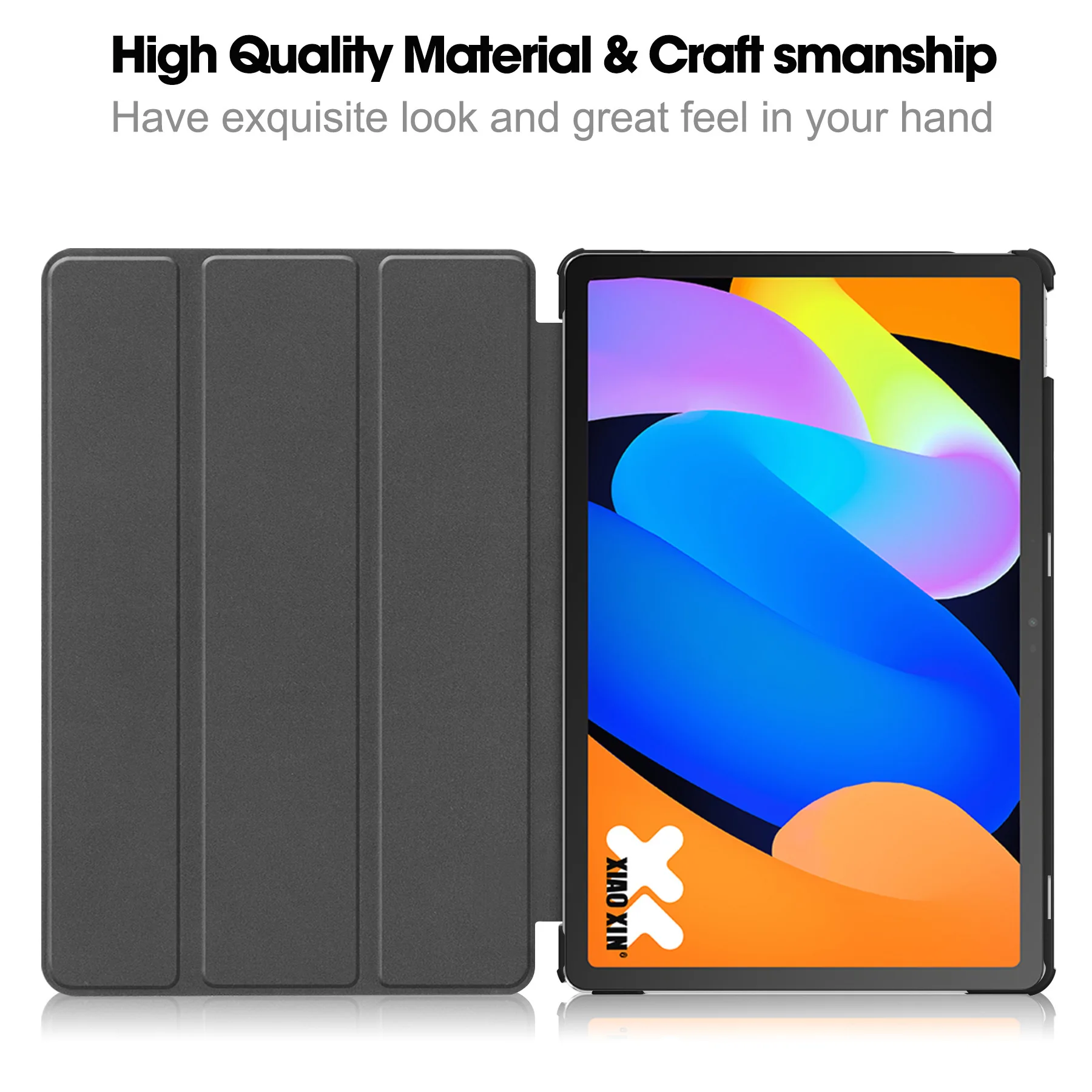 Premium Trifold Magnetic Stand PU Leather Tablet Cover