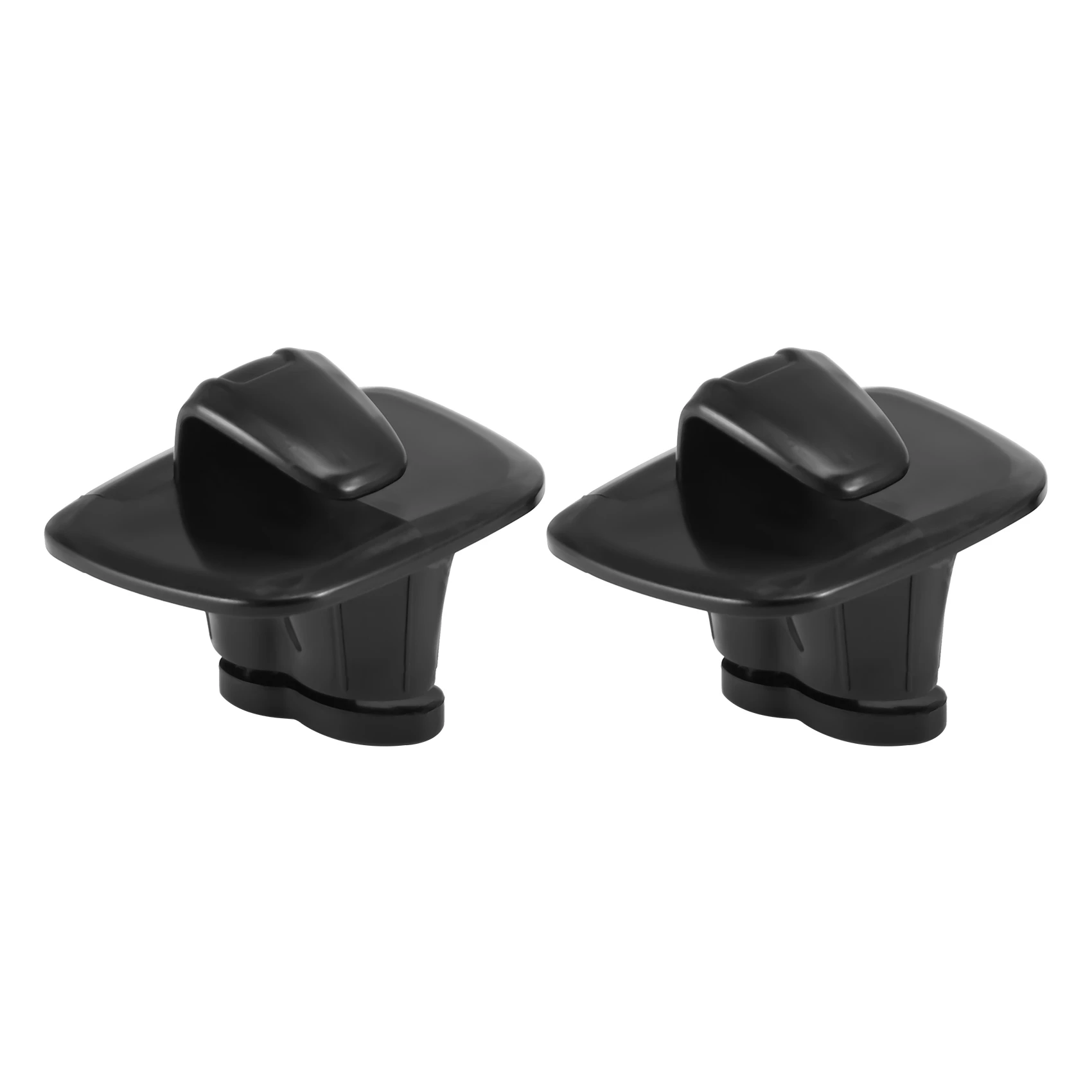2Pcs Car Black ABS Interior Roof Hooks Clothes Hanger Hook Trim for