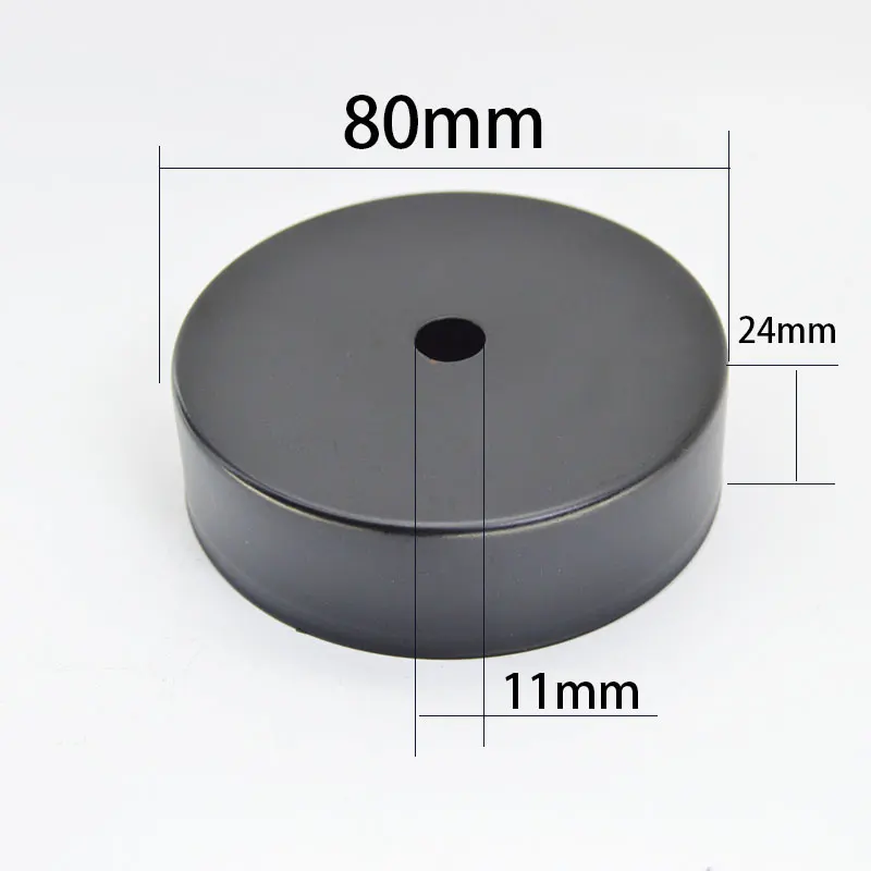 Description Picture 4 of item80mm Lamp Fixing Base Metal Plate Ceiling Wall Lighting Accessor Vintage Pendant Lamp Home Decoration Stair Hallway Light Holder