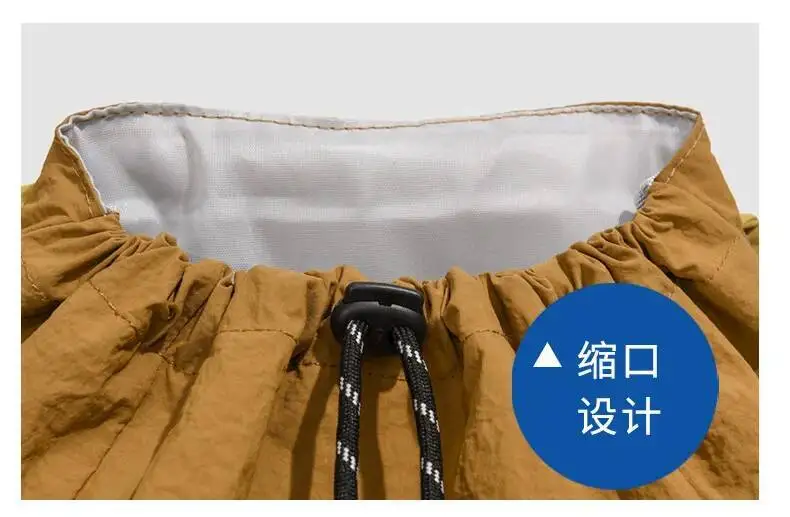 Große Kapazität, modischer, vielseitiger Rucksack, lässige Umhängetaschen im College-Stil, neuester süßer Rucksack mit Farbblock-Kordelzug – Detail 15