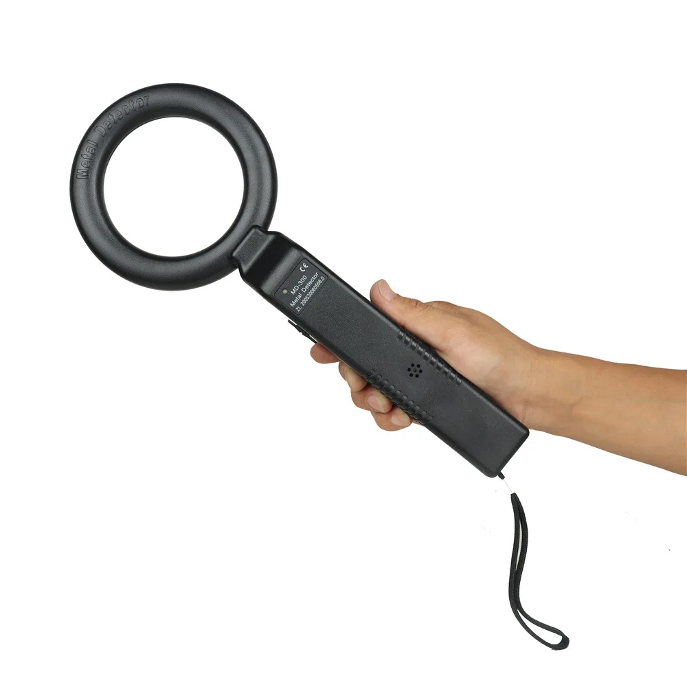 Metal Detector Electronic Metal Detecting Device Airport Security Detector 180&deg;Foldable Head with Light and Sound Alerts