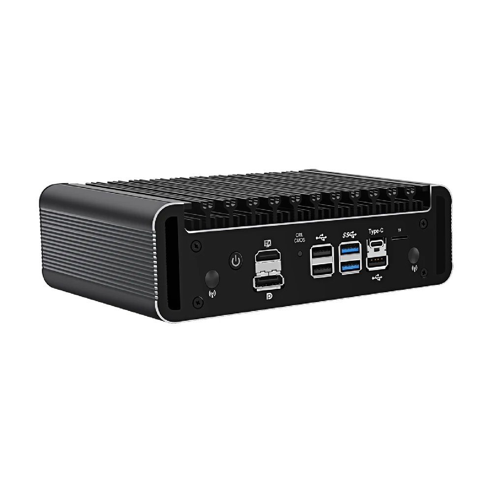 HUNSN Micro Firewall Appliance,Mini PC,pFsense,Mikrotik,OPNsense,VPN,Router PC,Intel Core I3/I7,RJ24, 6 LAN,HDMI,DP,USB3.2,TF 4