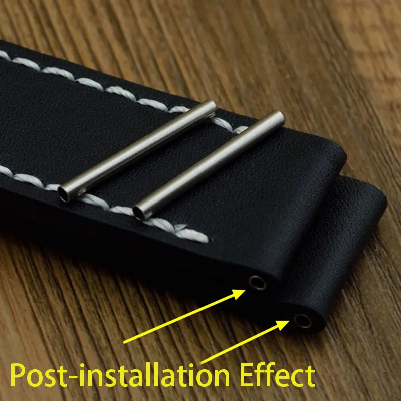 Orologio In Acciaio Del Tubo Fit Panerai Acciaio Cintura In Acciaio Grezzo Orecchio Tubo Attraverso Il Tubo Tubo Vuoto 20 | 22 | 24 Millimetri Di Ripa