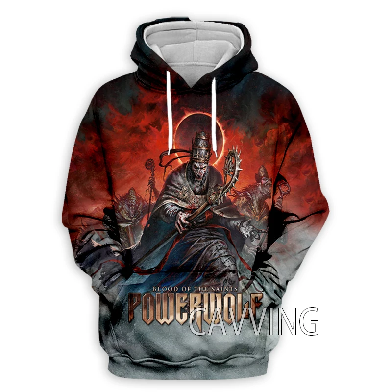 

Новая модная одежда с 3D принтом Powerwolf, уличная одежда, мужские толстовки, Женский пуловер с длинным рукавом, топы H01