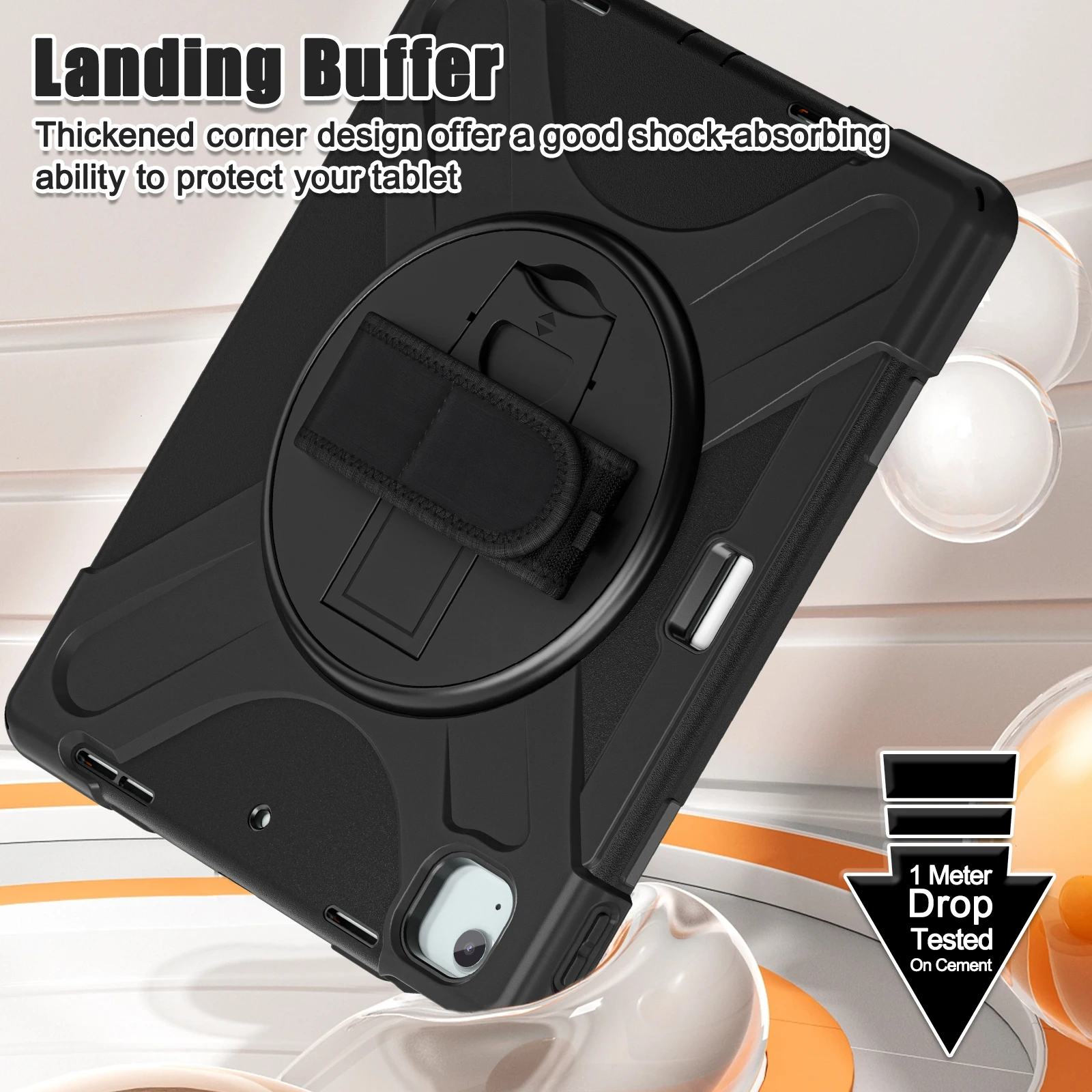 Enhanced Tablet Cover with Hand and Shoulder Armor Case