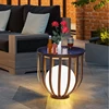 Modern Garden Tea Table Light Waterproof Lawn Lamp Solar Energy LED Landscape Lamp Outdoor Atmosphere Floor Lighting 6