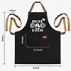 Fashion Printed Best DAD Kitchen Apron Father's Day Gift Man BBQ Cooking Chef Apron 3 Pockets Unique Birthday Thanksgiving Apron 2