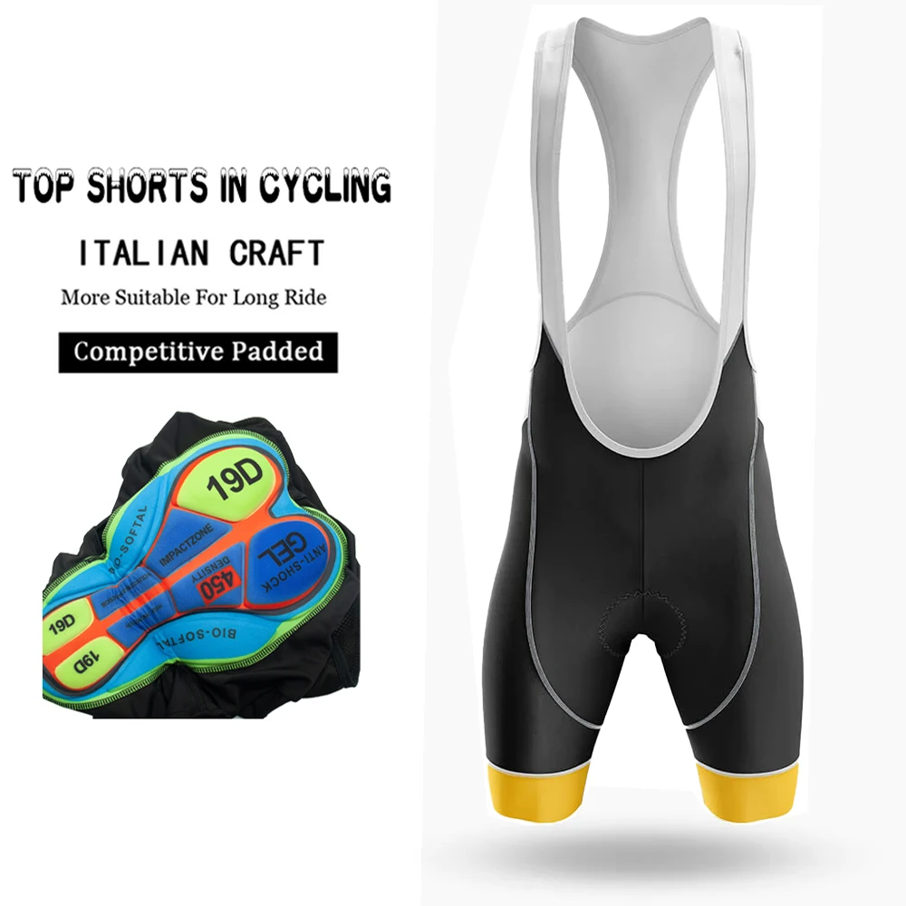 Cycling Clothing for Men Tights Man Maillot Men\'s Summer Pants Gel Bib Short Bretelles Pns Shorts Bike Sports Professional Bibs