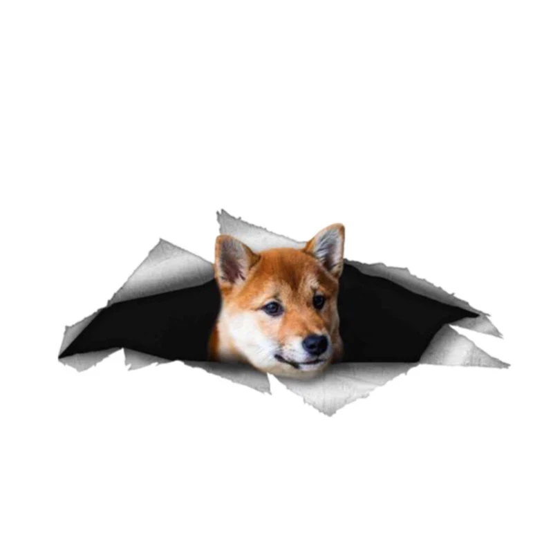 

Self-adhesive Decal Shiba Inu Dog Car Sticker Waterproof Auto Decors on Bumper Rear Window Motorcycle Laptop12cm*6cm