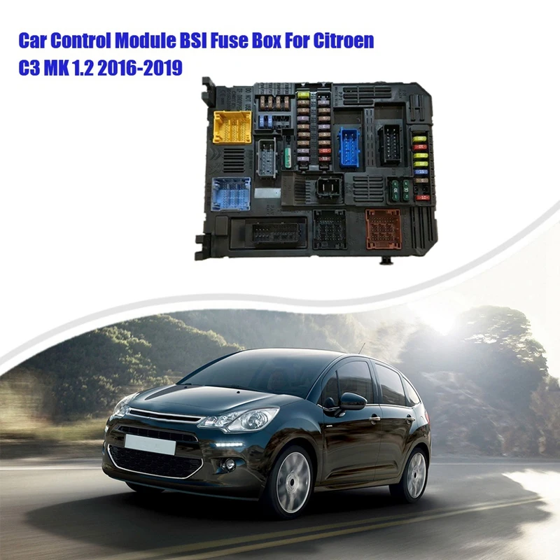 Scatola Dei Fusibili Per Auto Modulo Di Controllo Scatola Dei Fusibili Bsi Scatola Dei Fusibili 9820977180 Bsi-El3-Cem00 Per Citroen C3 Mk 1.2 2016-20
