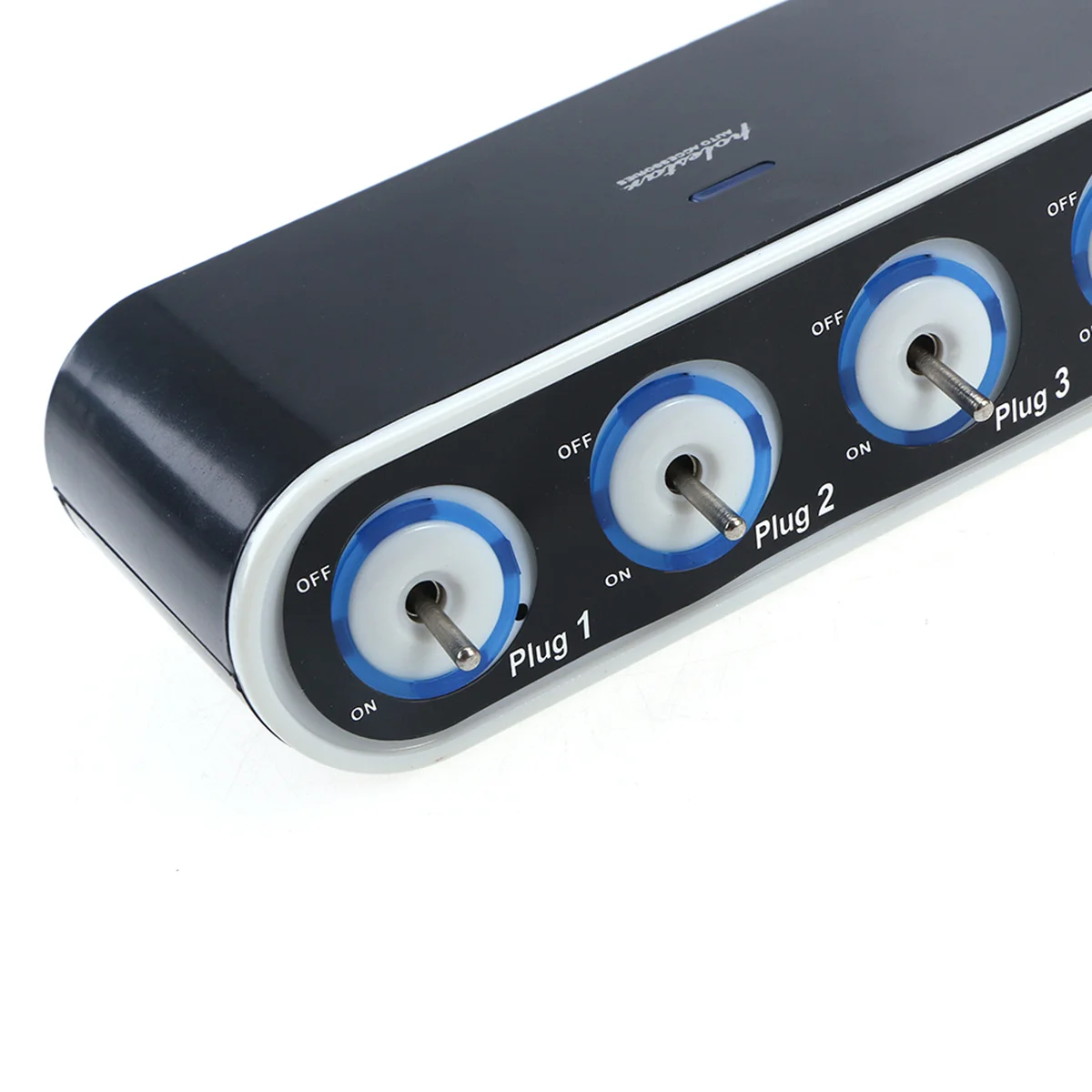 차량용 담배 라이터 소켓 분배기 어댑터, 휴대용 4 방향 DC, USB 포트, LED 조명 포함