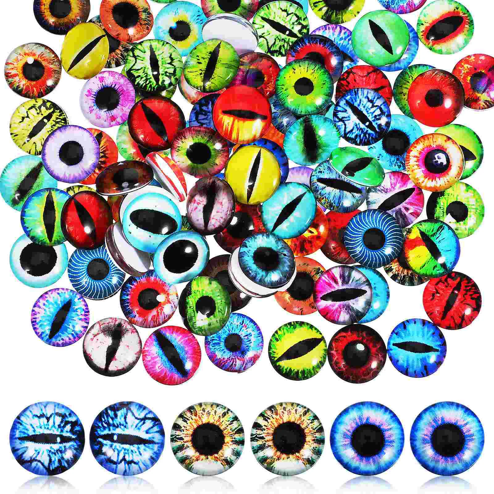 

100 Pcs Glass Eyes Eyes Animal Eyes Craft Eyes Stuffed Animal Eyes Craft Eyeballs For Crochet Animals