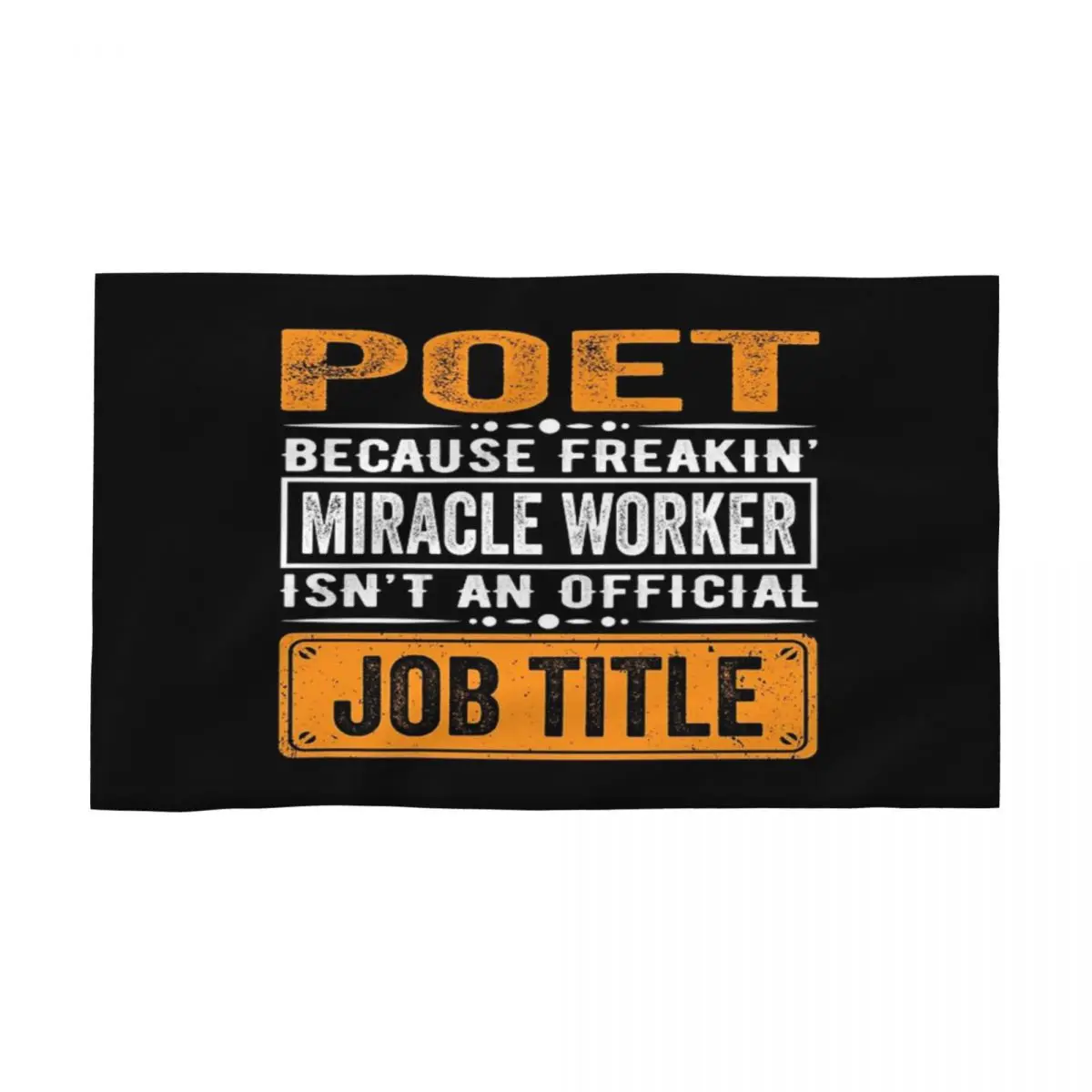 Poet Gift Shirt, Poet Only Perché Why Miracle Worker Non È Un Lavoro Ufficiale Titolo Asciugamani Asciugamano Per Il Viso Pareo