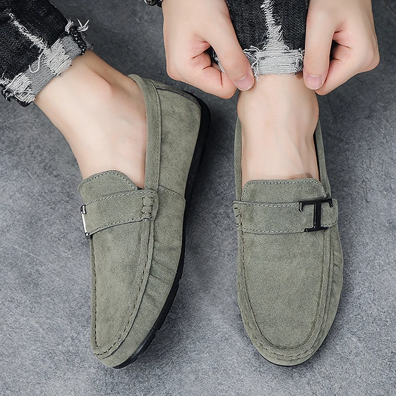 SHLIANG Brand Spring Summer Moccasins Men Loafers High Quality Genuine Leather Shoes Men Flats Lightweight Driving Shoes S044A_voghion.com