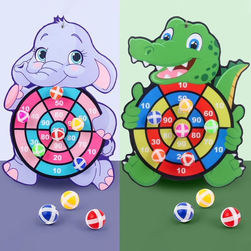

1Set Montessori Dart Board Target Sports Game Toys For Children Outdoor Educational Toy Child Indoor Girls Sticky Ball Boys Gift