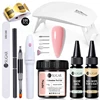 UR SUGAR 150g Extension Gel UV Set With 30ml Top Coat Base Gel Refill Package Camouflage Hard Gel Varnish Nail Art Manicure Kit 1