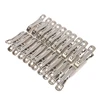 20Pcs Clothes Clips Stainless Steel Pool Towel Clips Clothes Pins Pegs Holders Clothing Quilts Clamps Sealing Clip Sewing Clip 3