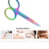 1 Pcs Professional Stainles Nails Eyebrow Nose Eyelash Cuticle Trimmer Epilator Scissor Manicure Tool Curved Pedicure Scissors 2