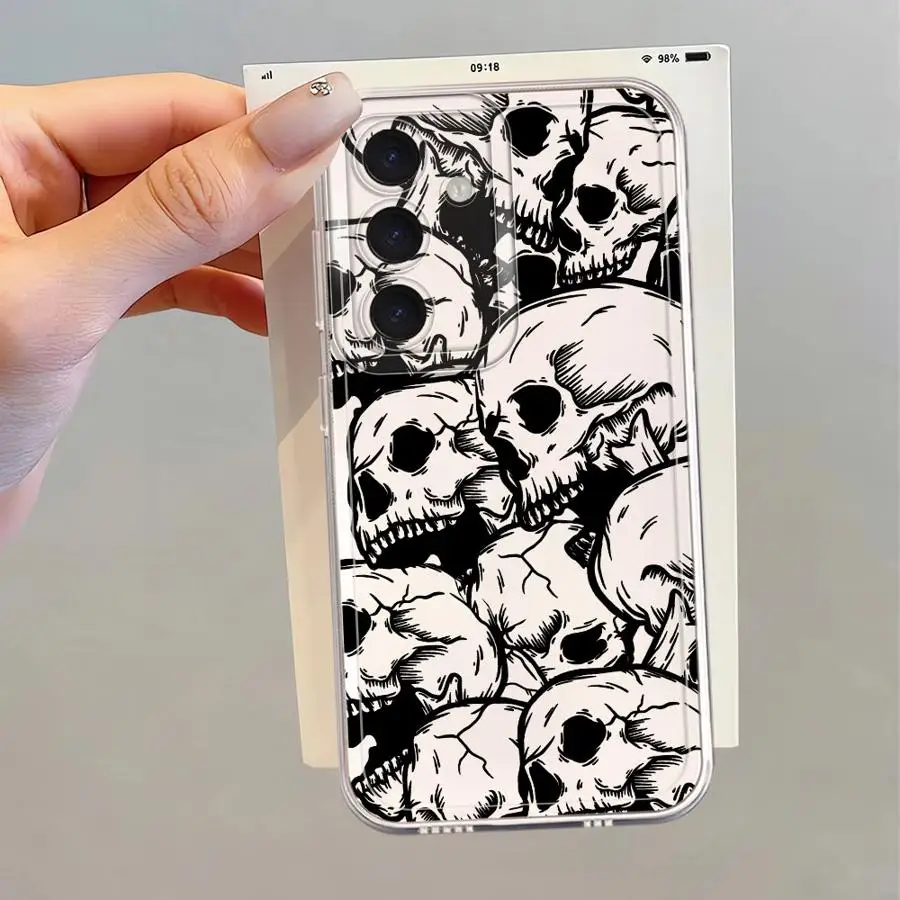 Spooky Skull Art Phone Cover Case