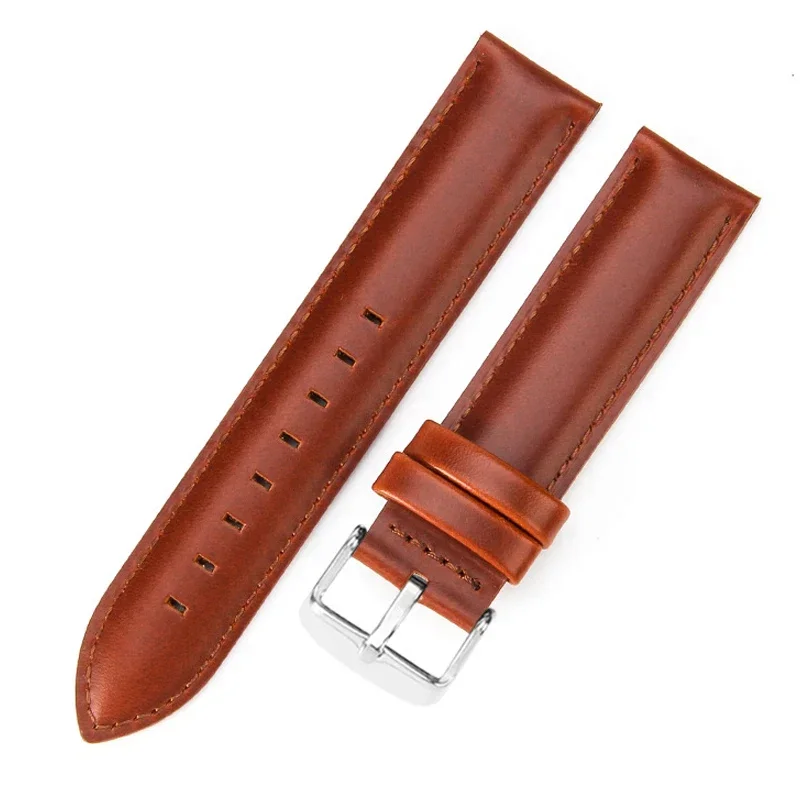 Premium Genuine Leather Watch Strap - Unisex, Multiple Sizes Available
