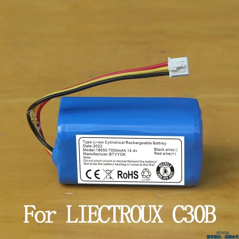 

The original 14.4v 7000mAh battery is suitable for LIECTROUX C30B robot vacuum cleaners, etc.