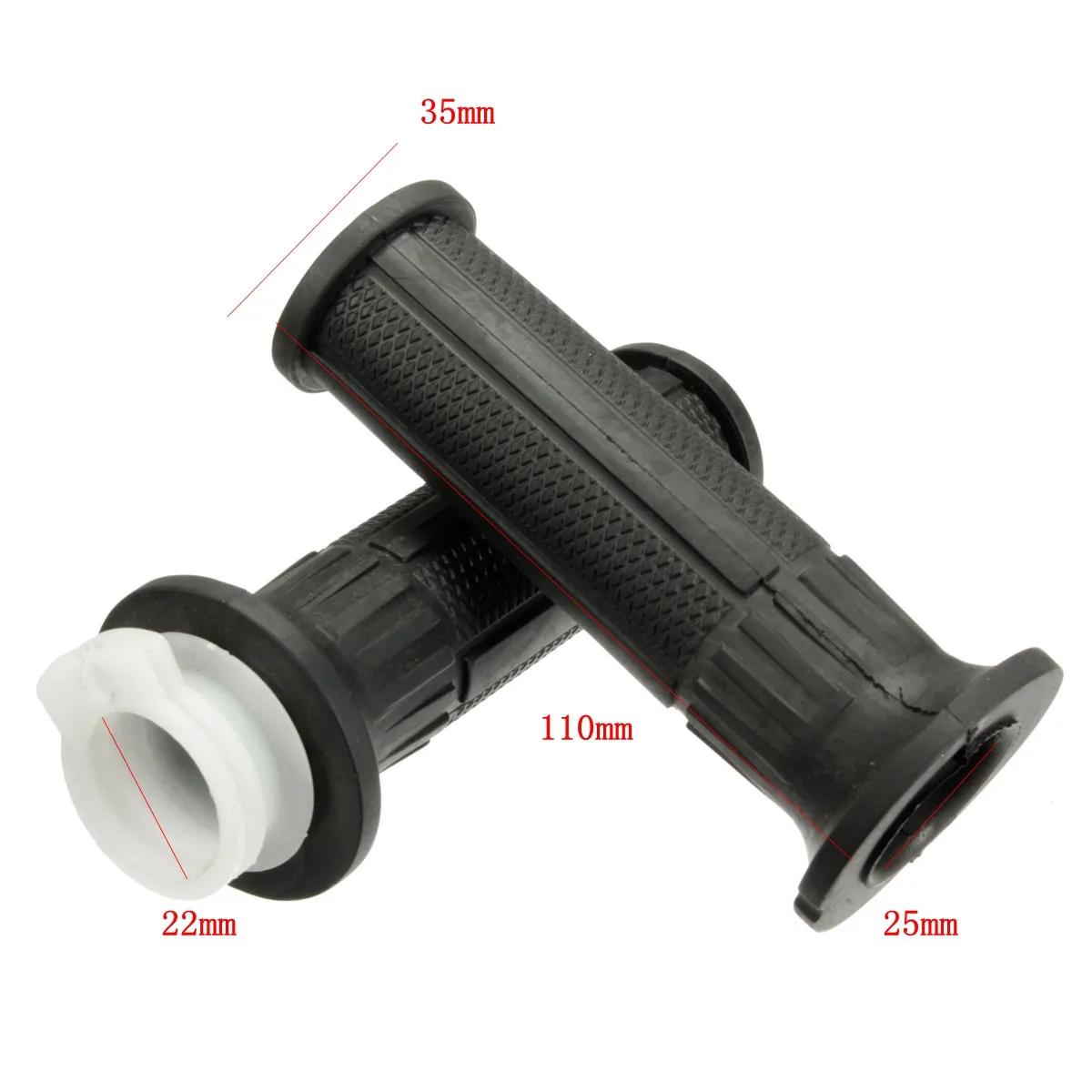 Rubber Twist Throttle Grips with Ignition Switch Cable for Dirt Pit Bike