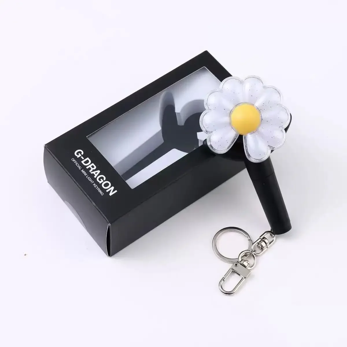 KPOP Idol G-Dragon Mini Daisy Lightstick Keychains Glow
