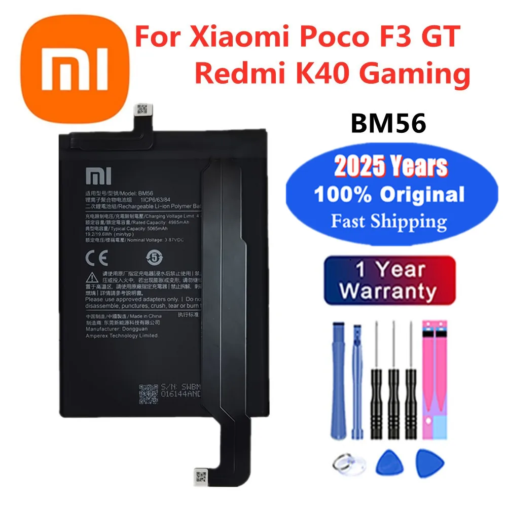 NUOVA BATTERIA RICAMBIO ORIGINAL XIAOMI BM56 5000mAh PILA LITIO PER POCO F3 GT - Foto 8