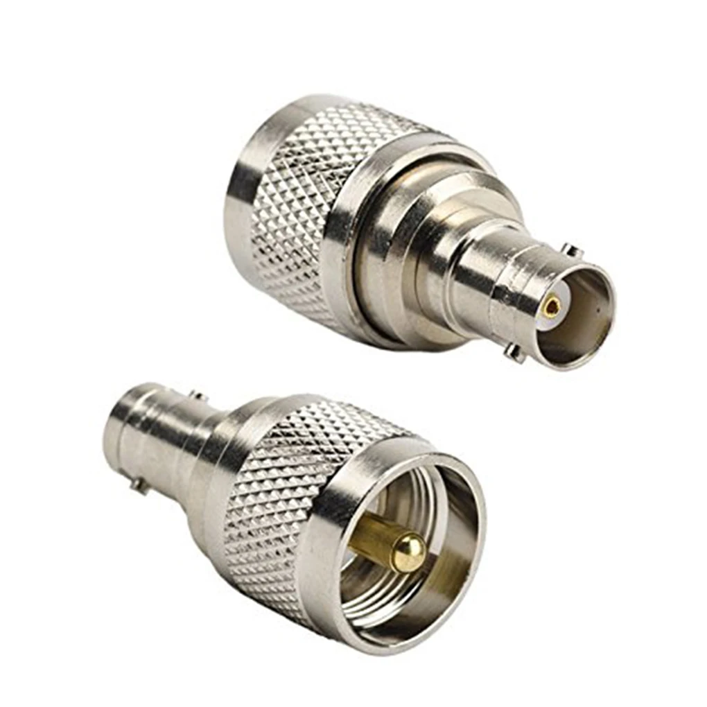 1 2 4 6 Pcs RF Coaxial Coax Adapter UHF Male to BNC Female PL-259 PL259 Connector Adapter 10xbnc male to rca female coaxial connector adapter for cctv bnc connector to coaxial cable bnc connector for ahd cvi tvi camera