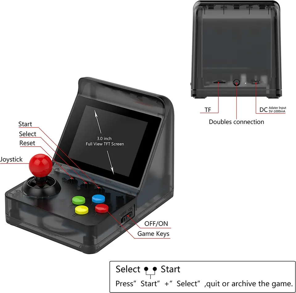 Console De Jeu Portable Rétro Pour Enfants, Mini Arcade Retro