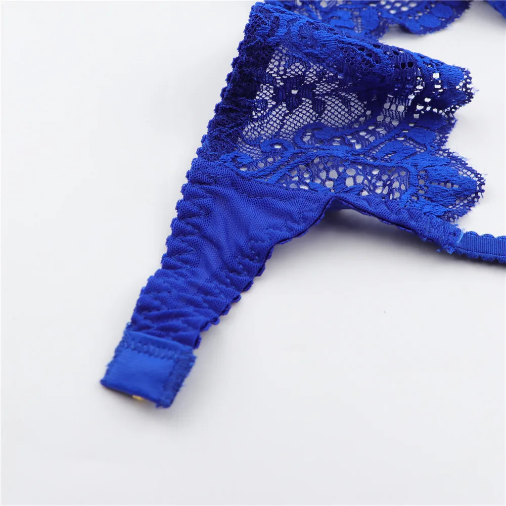 Description Picture 6 of itemVarsbaby Blue Lace Suspender Belt Transparent High Waist Garter Belts with 4 Clips for Stockings Women Lingerie Plus Size