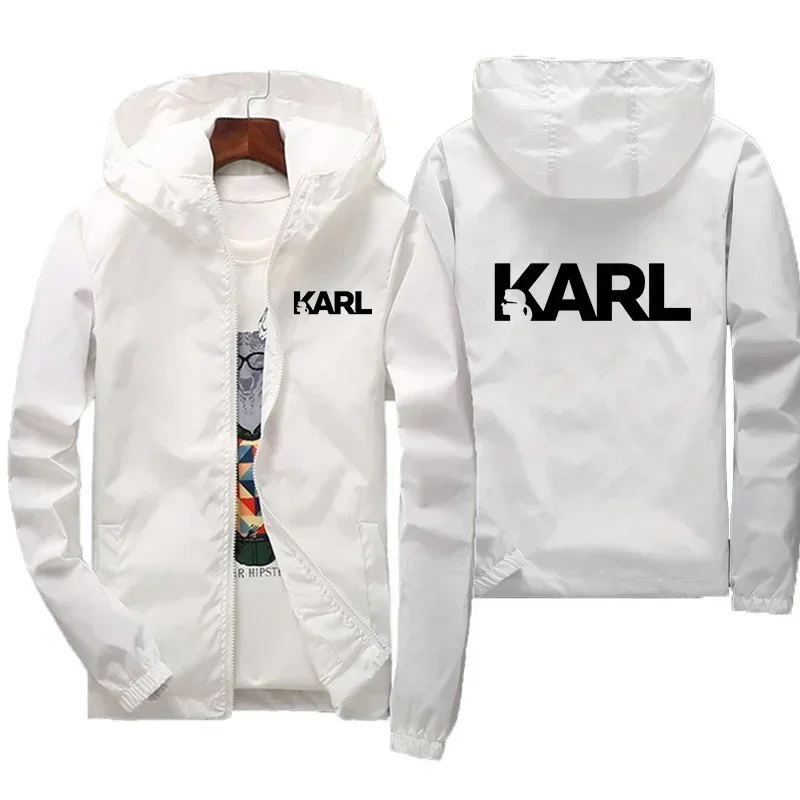 2024 New Spring And Autumn Hooded Men Casual Vacation Off Road Windbreaker Zipper oversize Fashion Trend Sports Street Clothing