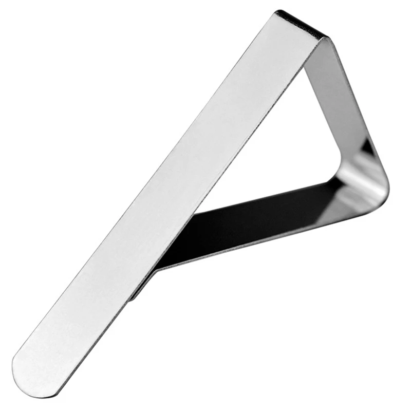 4PCS Stainless Steel Tablecloth Clamps Wedding Promenade Table Cover Holder Clip Promenade/Round Board Stable Clips