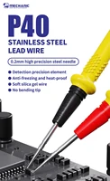 Stylo multimètre P40 1000V 20A pour multimètre numérique, tige de Test, fil de Silicone souple Anti-brûlure, stylo de Test à pointe supplémentaire 2