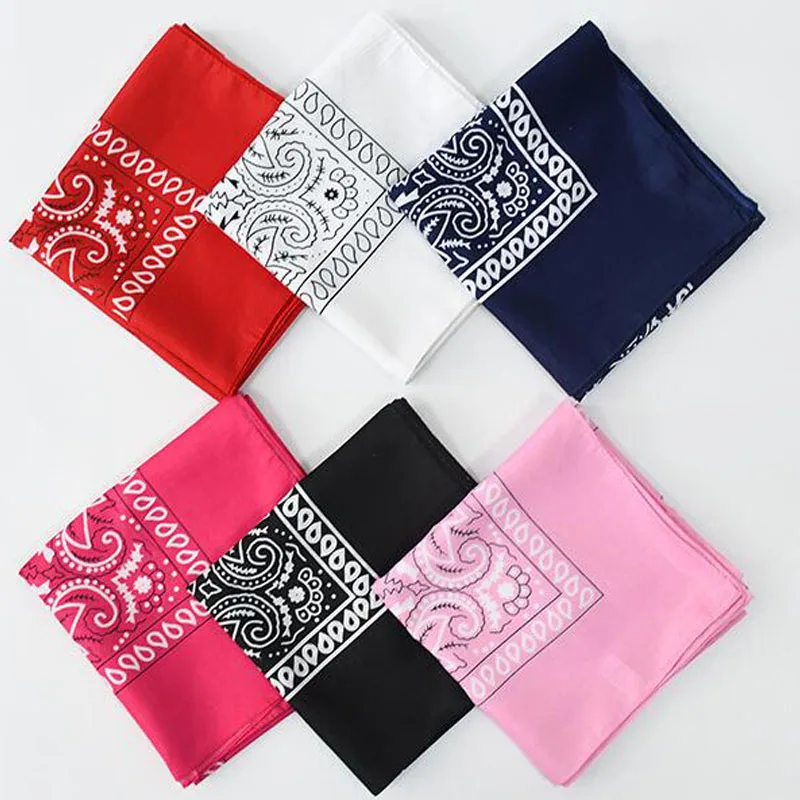 55cm beliebte Cashew Blumen Hip Hop gedruckt Bandana Männer Frauen Outdoor Stirnbänder Band Handgelenk Wraps Amöben Schals Haarschmuck