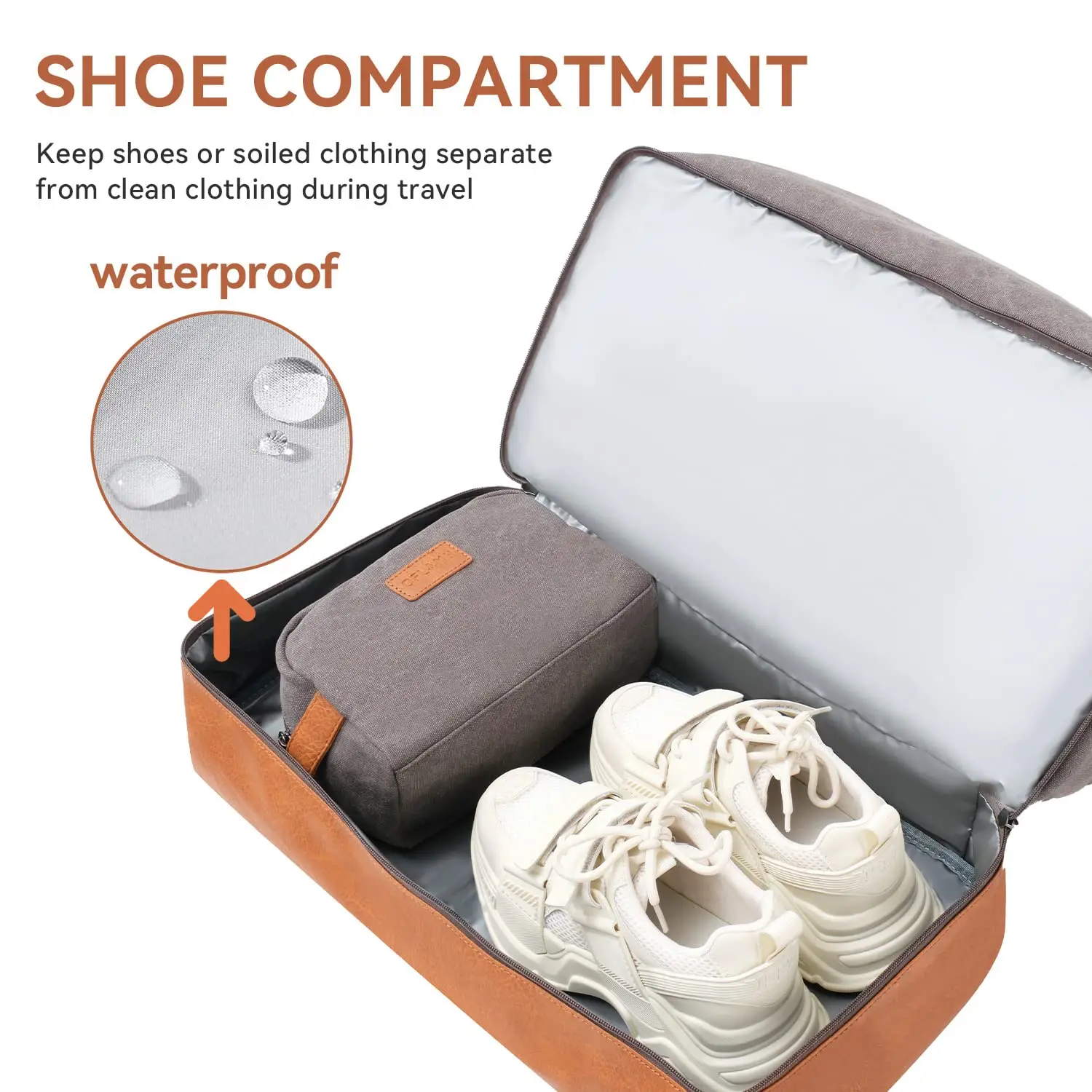 Weekender Bag Large Capacity Folding Travel bag, 3PCS Canvas Duffel Bag With Shoe Compartment for Travel Business Sport Getaways