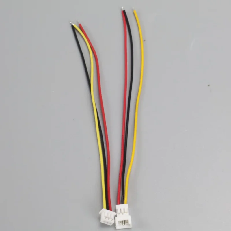 10 Pcs Mini Micro JST Plug Connector Set with Wires (100mm, Assorted Pin Options)