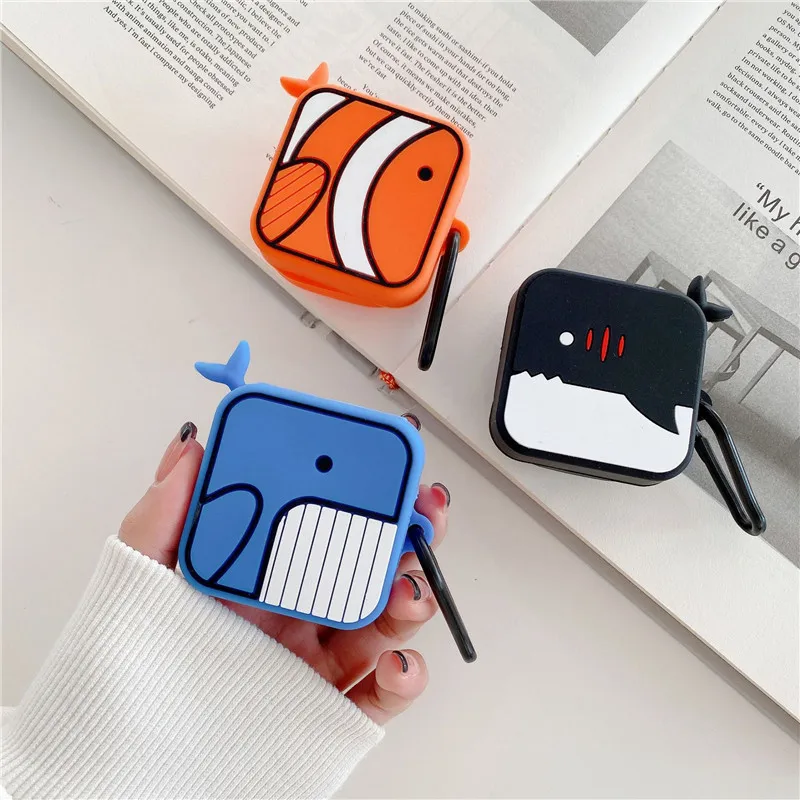 Custodia Carina Per Samsung Galaxy Buds2 Pro Buds Live 3D Fish Buds Pro Protector Con Portachiavi Auricolare In Silicone Per Galaxy Buds2 Pro