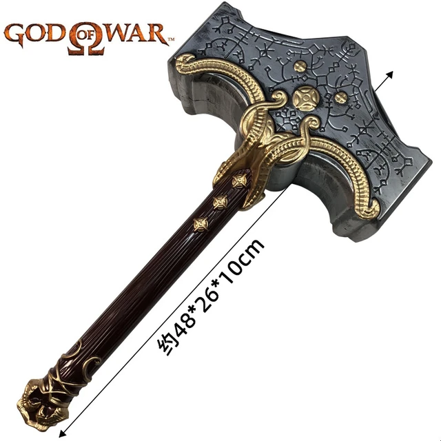  Blazing S. GOW Fantasy Foam Prop Mjolnir Hammer for Costume and  Cosplay (Thor's Hammer) : Clothing, Shoes & Jewelry