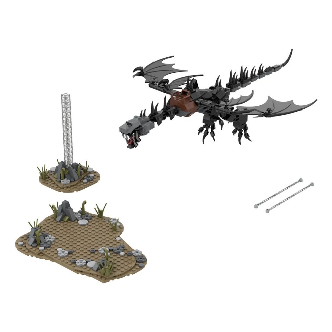 

Authorized MOC-65378 Fell Beast Movie Scene Building Blocks Set Toy Gift for adults kids (550PCS)