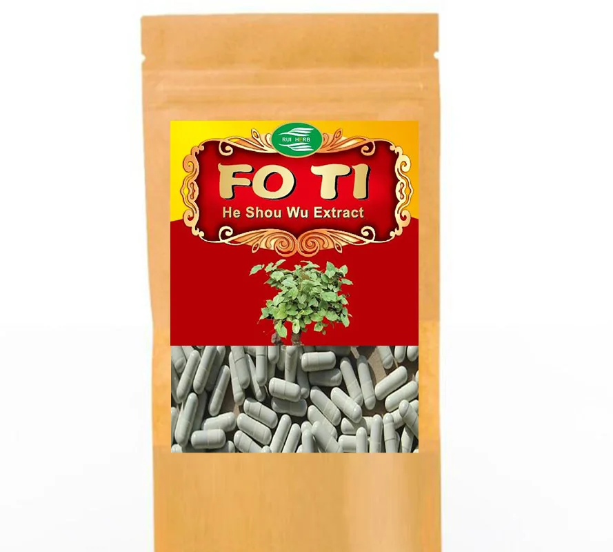 Fo-ti Root Extract He Shou Wu Extract Capsules 1Pack 100pcs